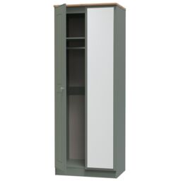 Ready Assembled 2 U Albert Tall 2 Door Mirrored Wardrobe (Ready Assembled) in Pale Green - thumbnail 5