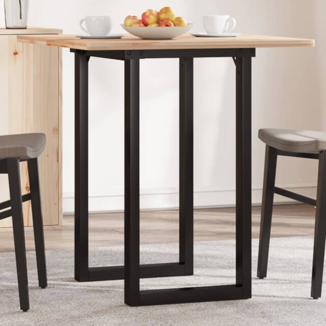 Berkfield Home Durable Dining Table Legs O-Frame 50x40x73 cm Steel in Black - Size: 50 x 40 x 73 cm - image 1