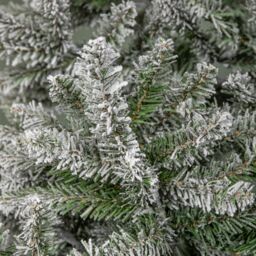 Samuel Alexander 7ft (2.1m) Snowy Green & White Everlands Liberty Spruce Christmas Tree with Metal Stand - thumbnail 5