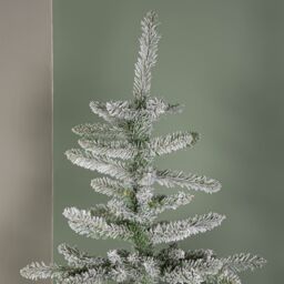 Samuel Alexander 7ft (2.1m) Snowy Green & White Everlands Liberty Spruce Christmas Tree with Metal Stand - thumbnail 3