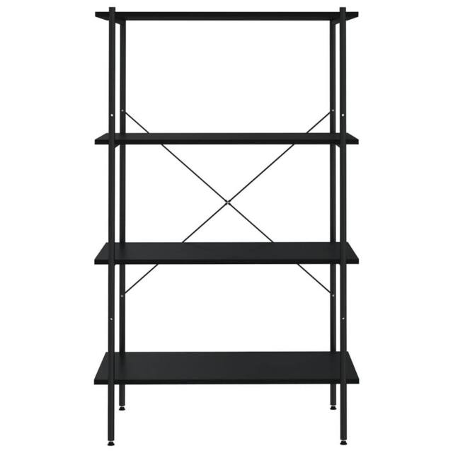 Berkfield Home Sturdy 4-Tier Shelving Unit Black 80x40x130 cm - Size: 80 x 40 x 130 cm - image 1