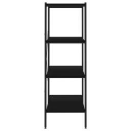 Berkfield Home Sturdy 4-Tier Shelving Unit Black 80x40x130 cm - Size: 80 x 40 x 130 cm - thumbnail 4