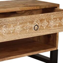 Berkfield Home TV Cabinet Solid Mango Wood 120x30x40 cm in Brown - Size: 120 x 30 x 40 cm - thumbnail 6
