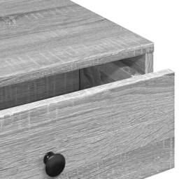 Berkfield Home Durable Coffee Table Grey Sonoma 90x90x28 cm Engineered Wood - Size: 90 x 90 x 28 cm - thumbnail 8