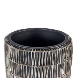 Wyld and Coco Brown Two-Pack PE Rattan Plant Pots with Plastic Inserts - thumbnail 9