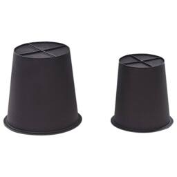 Wyld and Coco Brown Two-Pack PE Rattan Plant Pots with Plastic Inserts - thumbnail 8