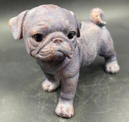 Inspirational Gifting Pug Dog Sculpture Garden Ornament in Bronze - thumbnail 5
