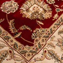 Kukoon Gold Red Traditional Floral Design Fireside Rug - Size: 80 cm x 150 cm - thumbnail 5