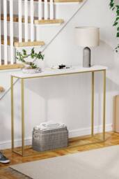 Home Discount Vida Designs Console Table With Metal Leg Multi-purpose Furniture in Gold - thumbnail 6