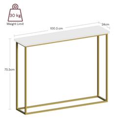 Home Discount Vida Designs Console Table With Metal Leg Multi-purpose Furniture in Gold - thumbnail 2