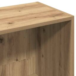 Berkfield Home Book Cabinet Artisan Oak 36x30x143 cm Engineered Wood in Brown - Size: 36 x 30 x 143 cm - thumbnail 9