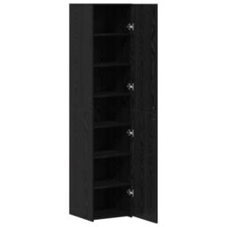 Berkfield Home Highboard Black Oak 40x42.5x185 cm Engineered Wood - thumbnail 5
