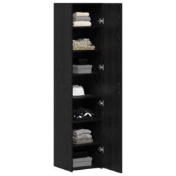 Berkfield Home Highboard Black Oak 40x42.5x185 cm Engineered Wood - thumbnail 3