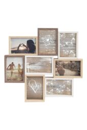 "nielsen Accent Photo Collage Frame for 8 Pictures 4x6"" - Mixed Wood Finishes in Natural"