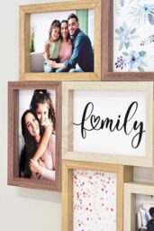 "nielsen Accent Photo Collage Frame for 8 Pictures 4x6"" - Mixed Wood Finishes in Natural" - thumbnail 4