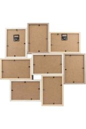 "nielsen Accent Photo Collage Frame for 8 Pictures 4x6"" - Mixed Wood Finishes in Natural" - thumbnail 6