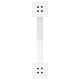 Berkfield Home Modern Dining Table Legs X-Shaped 2 pcs White 60x(72-73) cm Steel - thumbnail 7