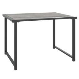 Berkfield Home Garden Table Anthracite 55x40x37 cm Steel in Black - Size: 55 x 40 x 37 cm - thumbnail 2