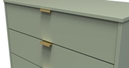 Ready Assembled 2 U Fuji 3 Drawer Chest (Ready Assembled) in Pale Green - thumbnail 4