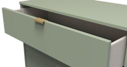 Ready Assembled 2 U Fuji 3 Drawer Chest (Ready Assembled) in Pale Green - thumbnail 5