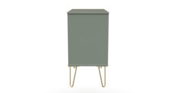 Ready Assembled 2 U Fuji 3 Drawer Chest (Ready Assembled) in Pale Green - thumbnail 2