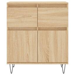 Berkfield Home Sideboard Sonoma Oak 60x35x70 cm Engineered Wood in Light Tan - Size: 60 x 35 x 70 cm - thumbnail 5