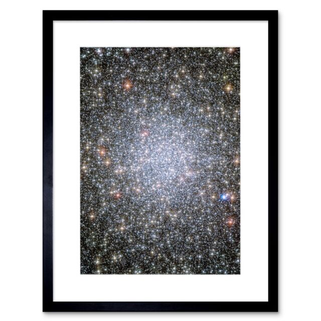 Artery8 Wall Art Print Hubble Space Astronomy Globular Cluster 47 Tucanae 3000 Bright White Dwarf Exodus From The Stellar Group Core In Milky Way - image 1