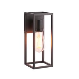 Loops Outdoor Wall Light IP44 Textured Black 10W LED E27 Dimmable Living Room - thumbnail 5