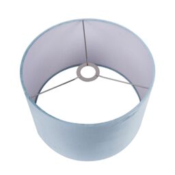 Ruma Duck Egg Velvet Cylinder Shade for Table Lamps & Floor Lamps in Blue - Size: 18 inches - thumbnail 4