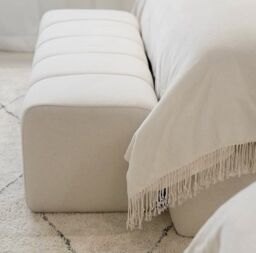HOB Furniture Thomas Linear Bed With 2 Bed Frames in Cream - Size: Double - thumbnail 2