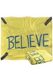 Warner Brothers Ted Lasso 152x127cm Believe Silky Touch Super Soft Throw Blanket in White - Size: 152x127 cm - thumbnail 2