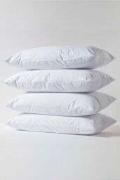 Homescapes Waterproof Pillow Protectors 40 x 80 cm, Pack of 4 in White - Size: 40 x 80 cm - thumbnail 2