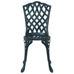 Berkfield Home Garden Chairs 2 pcs Green Cast Aluminum - thumbnail 4