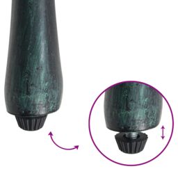 Berkfield Home Garden Chairs 2 pcs Green Cast Aluminum - thumbnail 9