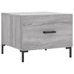 Berkfield Home Coffee Table Grey Sonoma 50x50x40 cm Engineered Wood - Size: 50 x 50 x 40 cm - thumbnail 2