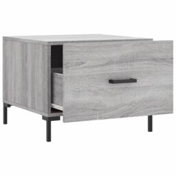Berkfield Home Coffee Table Grey Sonoma 50x50x40 cm Engineered Wood - Size: 50 x 50 x 40 cm - thumbnail 6