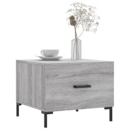 Berkfield Home Coffee Table Grey Sonoma 50x50x40 cm Engineered Wood - Size: 50 x 50 x 40 cm - thumbnail 3