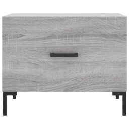 Berkfield Home Coffee Table Grey Sonoma 50x50x40 cm Engineered Wood - Size: 50 x 50 x 40 cm - thumbnail 5