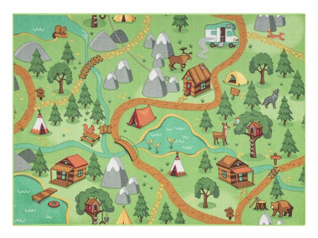 RugsX Rebel Roads Rug in Green - Size: 140 cm x 200 cm - image 1