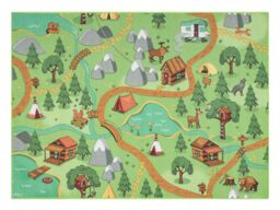 RugsX Rebel Roads Rug in Green - Size: 140 cm x 200 cm - thumbnail 4
