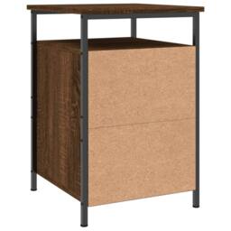 Berkfield Home Bedside Cabinets 2 pcs Brown Oak 40x42x60 cm Engineered Wood - Size: 40 x 42 x 60 cm - thumbnail 9