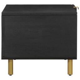 Berkfield Home Durable Coffee Table Black 80x50x40 cm Engineered Wood - Size: 80 x 50 x 40 cm - thumbnail 4