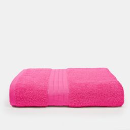 OHS Luxury 100% Cotton Bath Sheet Bathroom Towel in Pink - thumbnail 1