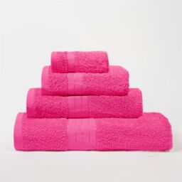 OHS Luxury 100% Cotton Bath Sheet Bathroom Towel in Pink - thumbnail 8