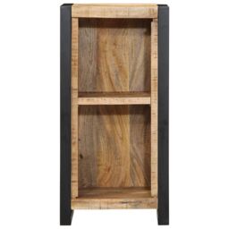 Berkfield Home Bedside Cabinet 40x30x80 cm Solid Wood Rough Mango in Brown - Size: 40 x 30 x 80 cm - thumbnail 3