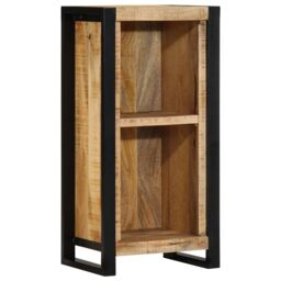 Berkfield Home Bedside Cabinet 40x30x80 cm Solid Wood Rough Mango in Brown - Size: 40 x 30 x 80 cm - thumbnail 6