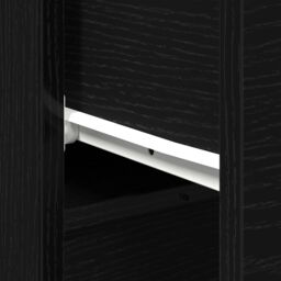 Berkfield Home Black Oak Sideboard 30x30x70 cm Made of Engineered Wood - Size: 30 x 30 x 70 cm - thumbnail 9