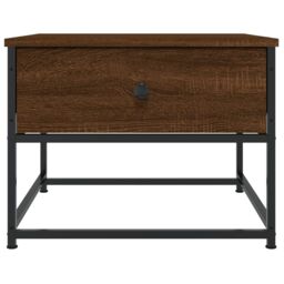 Berkfield Home Coffee Table Brown Oak 51x51x40 cm Engineered Wood - Size: 51 x 51 x 40 cm - thumbnail 6