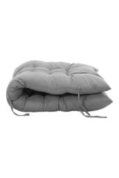 Living and Home 170cm L x 48cm W Button Tufted Beach Lounge Chair Cushion Garden Bench Seat Pad in Grey - Size: 170 cm L x 48 cm W - thumbnail 4