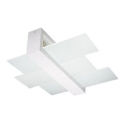 Sollux Lighting Scandinavian Ceiling Lamp 12x43x43cm 2xLight in White - Size: 12 x 43 x 43 cm - thumbnail 1